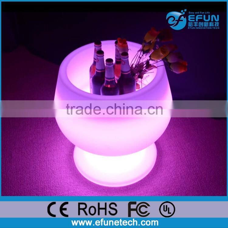 outdoor indoor decorating battery rgb color changing led illuminated fruit pot party pot