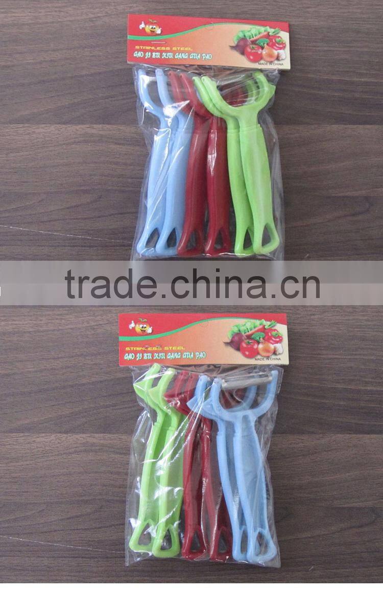 2015 New stainless steel peeler multi-function peeler paring knife scraping skin/flaking kitchen tools P20
