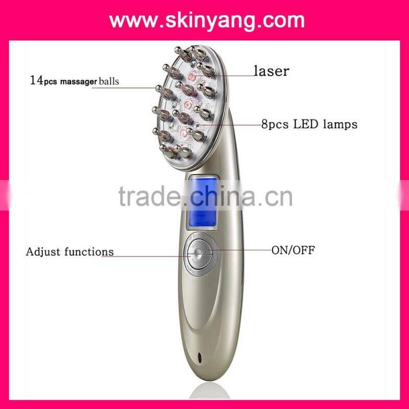 China new Fashion haircare hair regrowth laser hairloss treatment comb with CE and ROSH