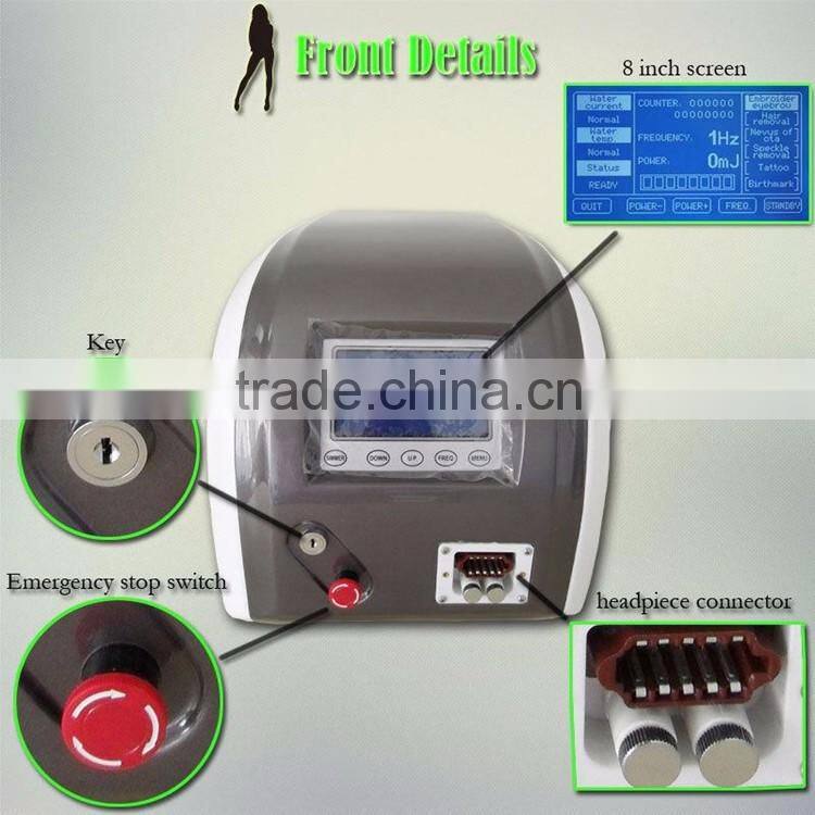 New update spa equipment freckle removal permanent laser q-switch nd yag laser pigmentation removal