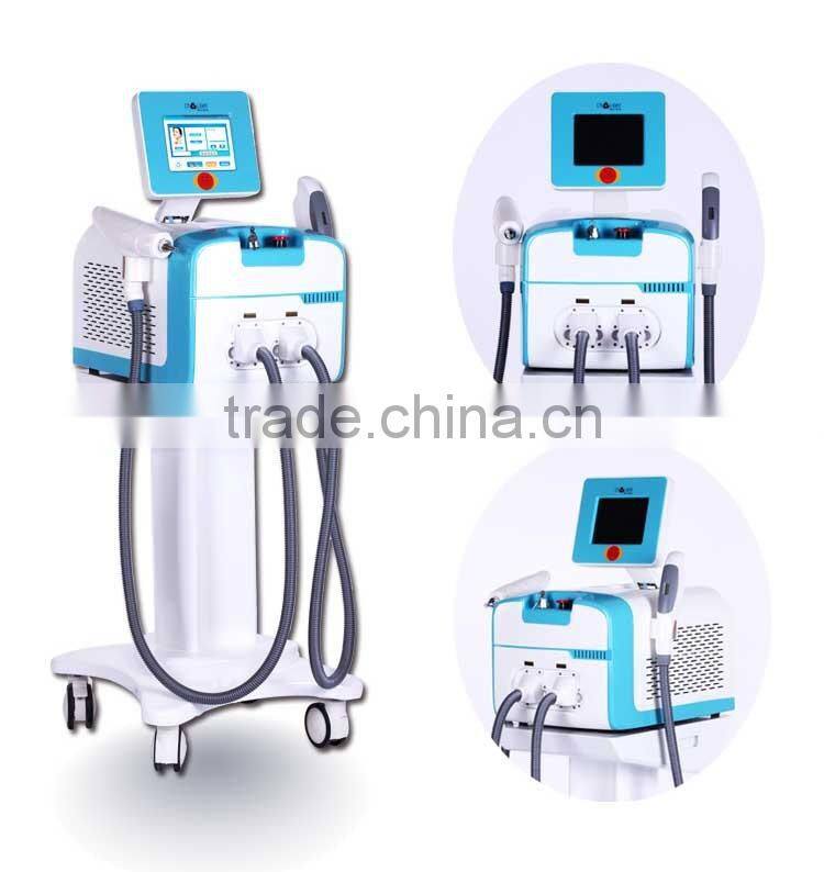 Christmas biggest discount ! Powerful 2 in 1 multifunctional IPL ND YAG Laser CPC Connector IPL Forever Hair Removal Machine