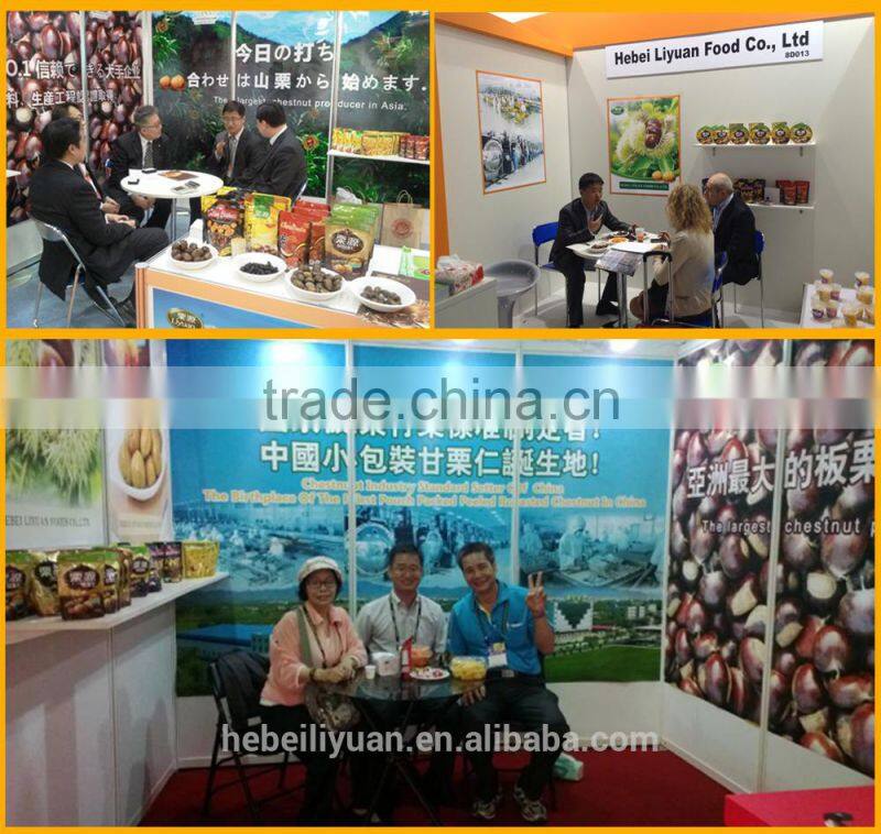 new crop organic snack foods roasted chestnuts in hot sale