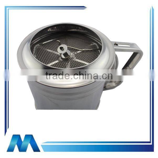 3 cups single strainer manual stainless steel flour sifter