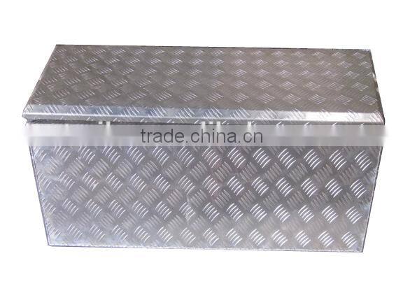 2.5MM CHECKER PLATE ALUMINIUM TOOL BOX 1230x500x510mm