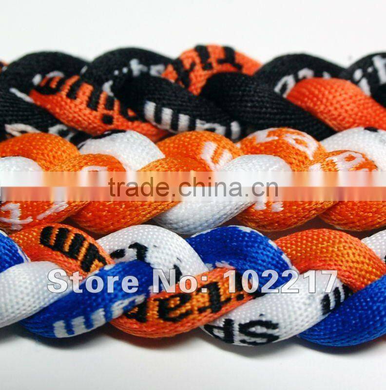 TITANIUM BASEBALL TORNADO ROPE SPORTS NECKLACE