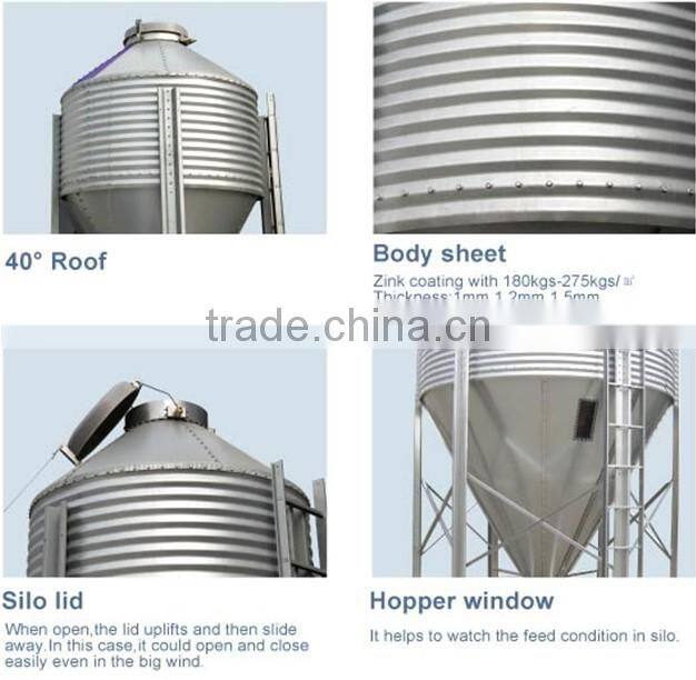 Huabo poultry feeding equipment silo bin