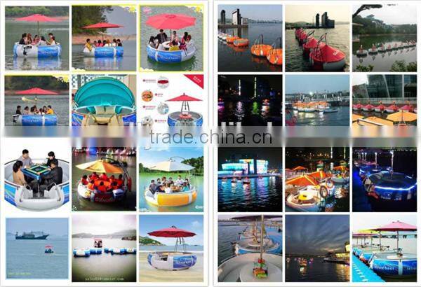 Can hold 10 persons for entertainment BBQ donut boat.leisure bbq boats
