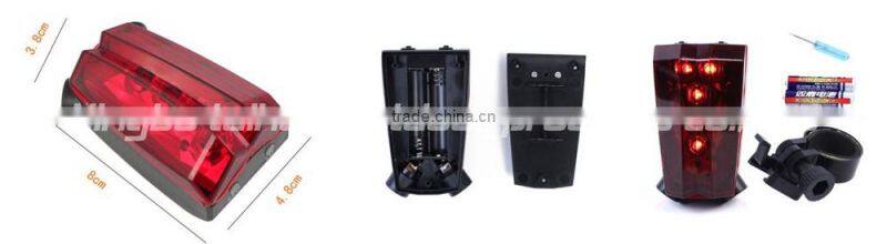 factory price smart wireless led laser rear light bicycle