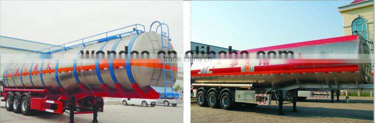 Heavy Duty Liquid 3 Axle 43m3 Aluminum Semi Trailer