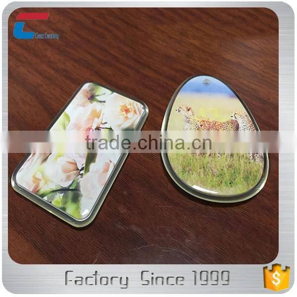 MIFARE Classic 1k waterproof epoxy mini small key fob card with metal side