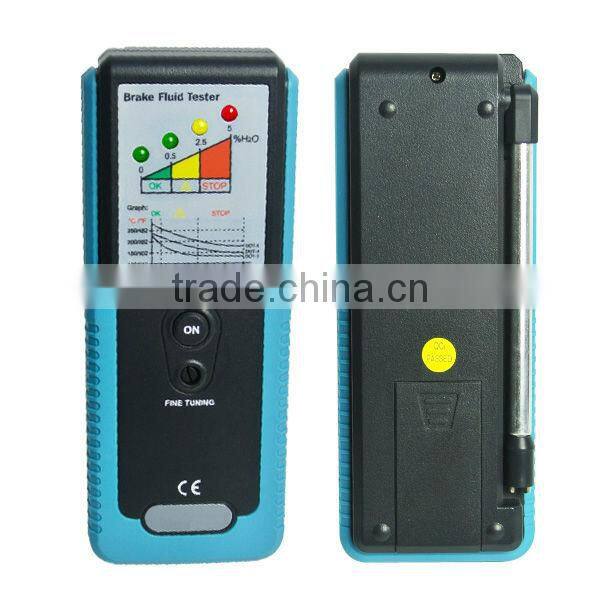 Car Truck Brake Fluid Tester with LED Indicator & 180 degree Pucker + Built-in Buzzer