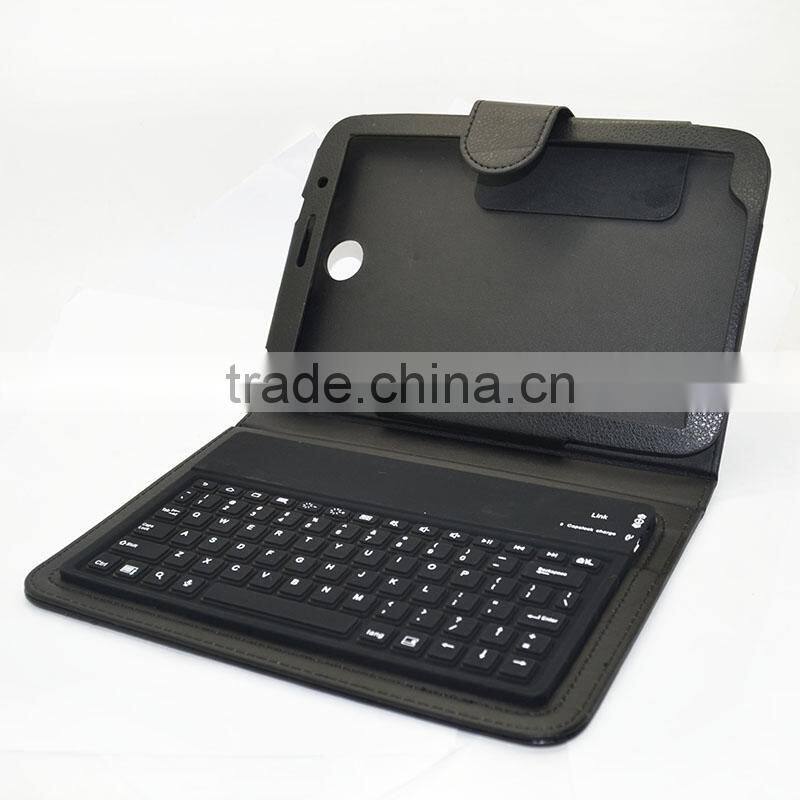 3.0 Bluetooth keyboard for samsung galaxy Note 10.1 N8000/N8010/P5100 silicone Keyboard Leather Case Cover silicone case