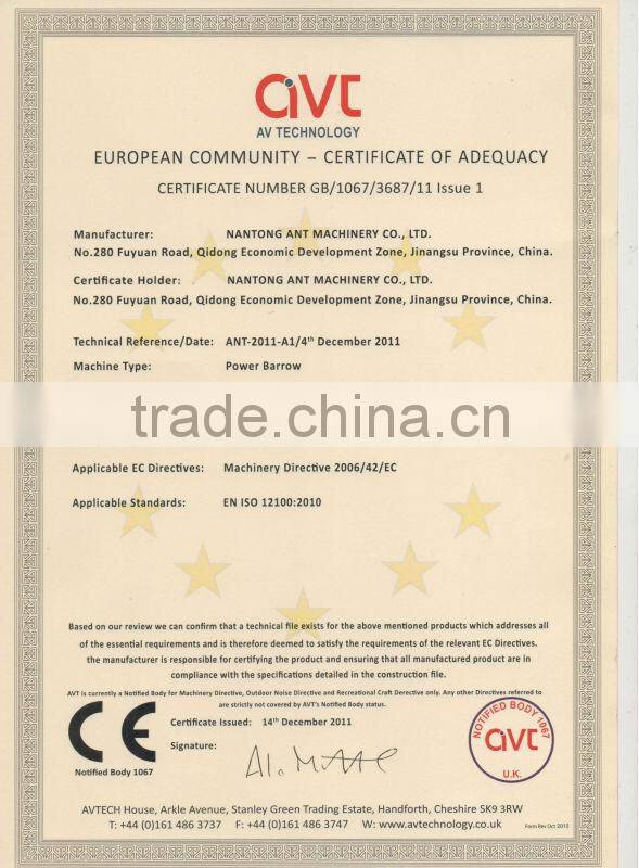 BY150 mini stone bucket dumper with CE