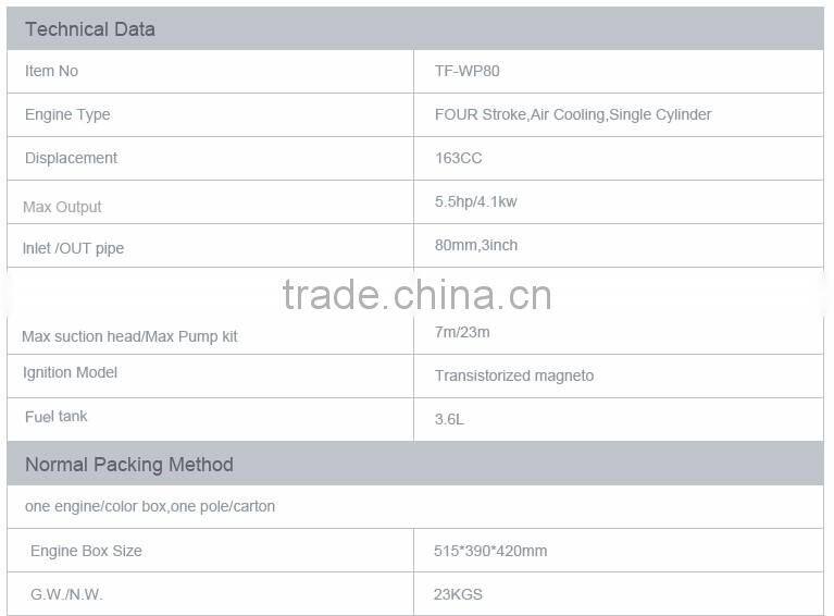 Factory 3 inch farm irrigation movable diesel water pump
