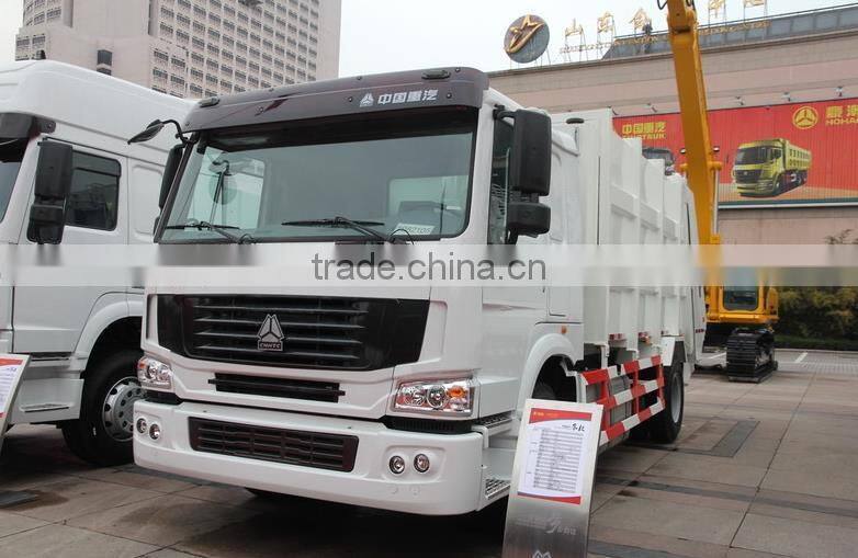 White HOWO Waste Collection Vehicle 266HP 4X2