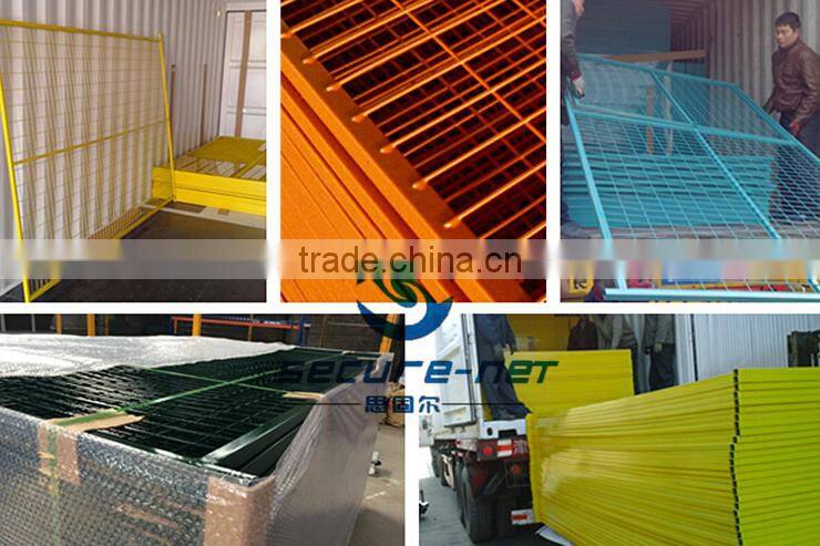 Metal steel pipe frame removable canada temporary fence panels
