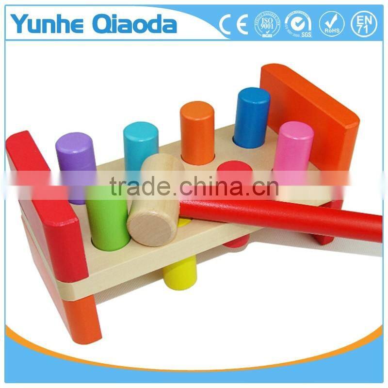 Factory OEM custom kids knocking game USA educational wooden toy