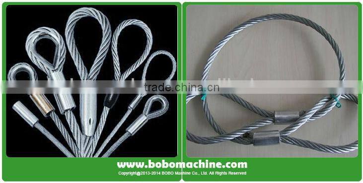 Hydraulic steel rope pressing machine for diameter up to 81mm