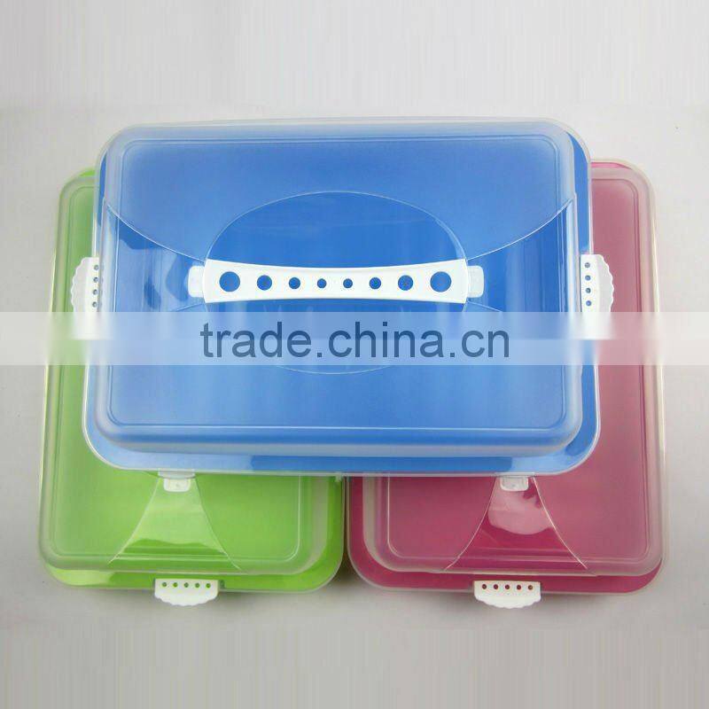 Colorful Plastic cake box for kitchen room PC-9003