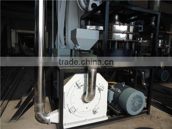 Zhangjiagang plastic grinding pulverizer machine with additional mesh