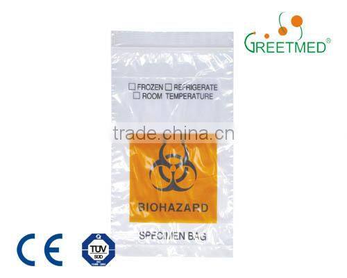 medical biohazard specimen bag