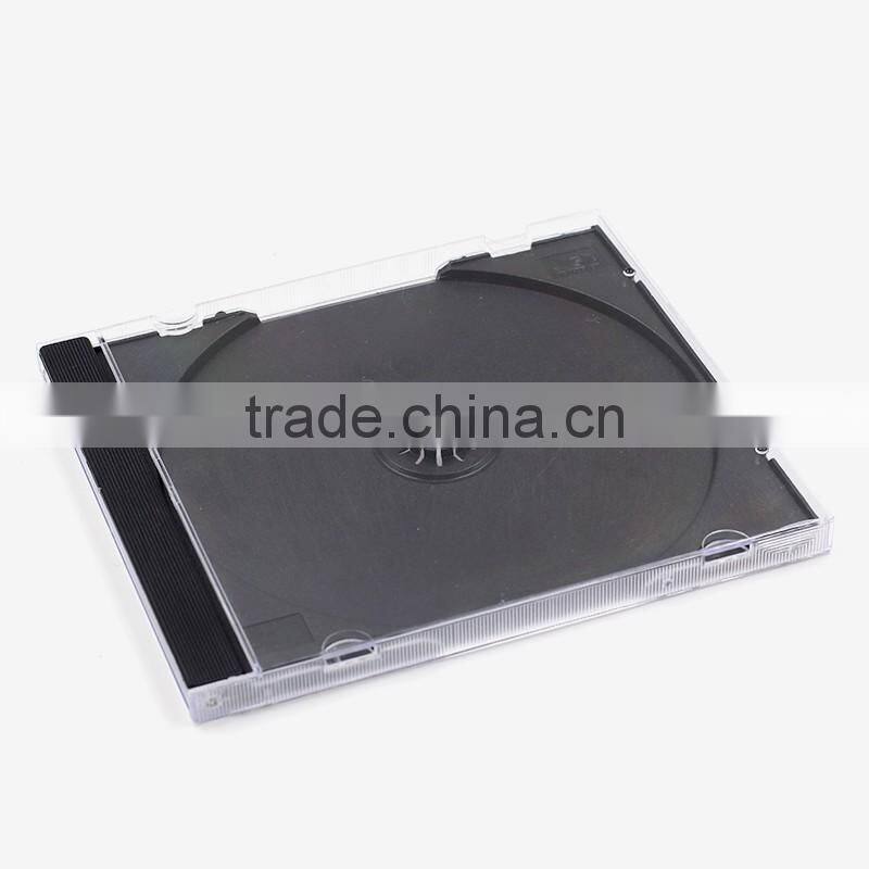 PP material 10.4mm CD jewel case with black tray