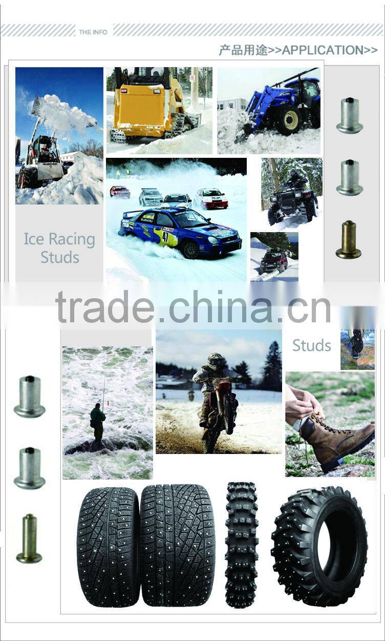 Tungsten Carbide Antiskid Tire Studs With Stud Tool