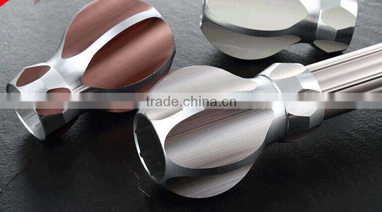 cnc machined aluminum parts/ cnc machined anodized aluminum parts for curtain rod