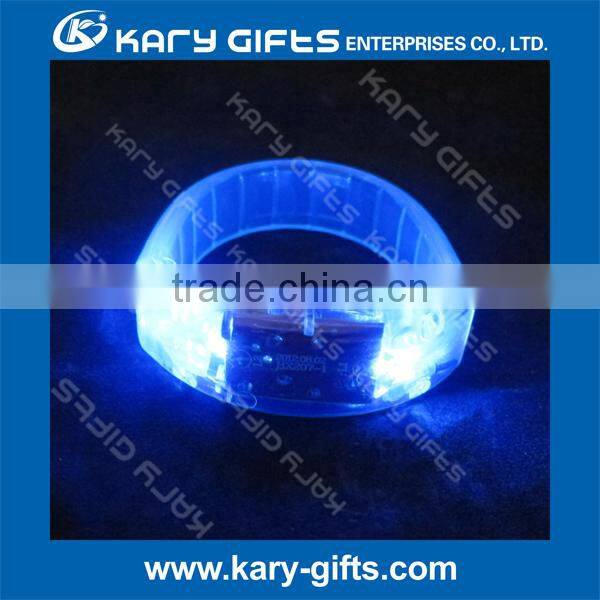 Silicone bright remote radio controlled led wristband light