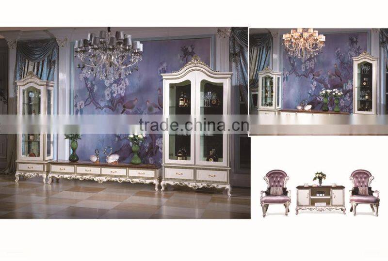 Whole House Furniture Luxury Style Solid Wood White Office Furniture Executive Desk