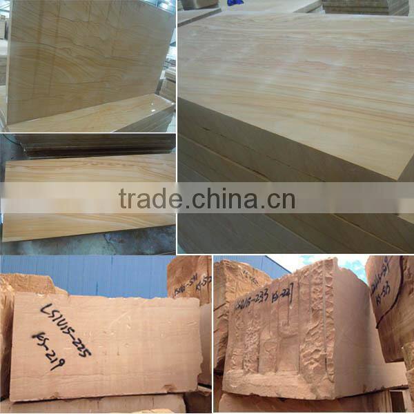 Beige Color and Honed Surface Finishing sandstone