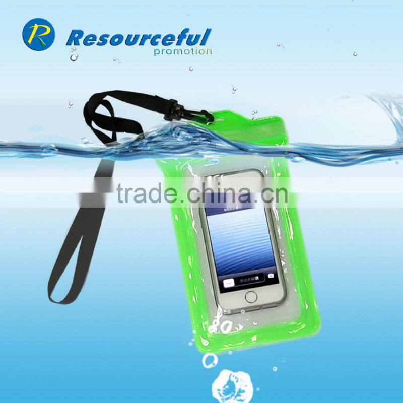 Newest small PVC Waterproof zip lock phone Bag