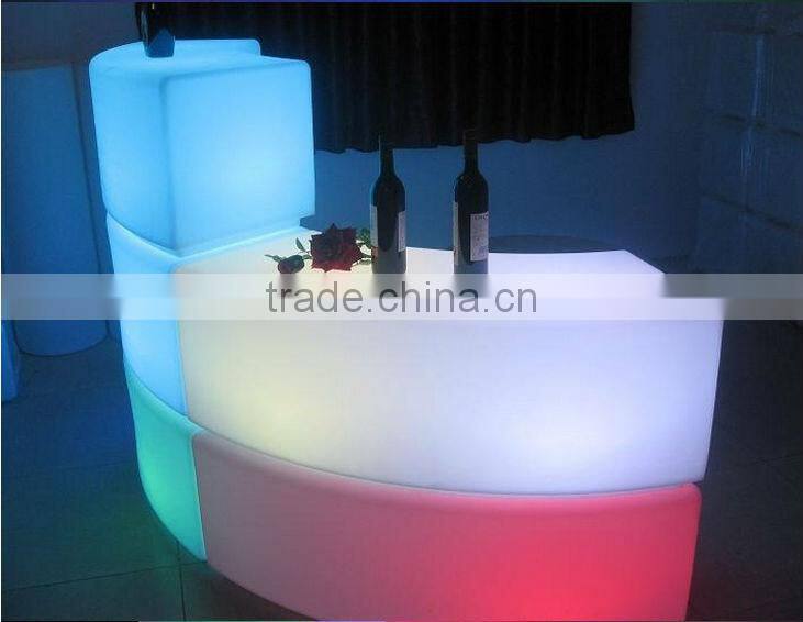 RGBW color change remote control long LED Tea/Coffee table