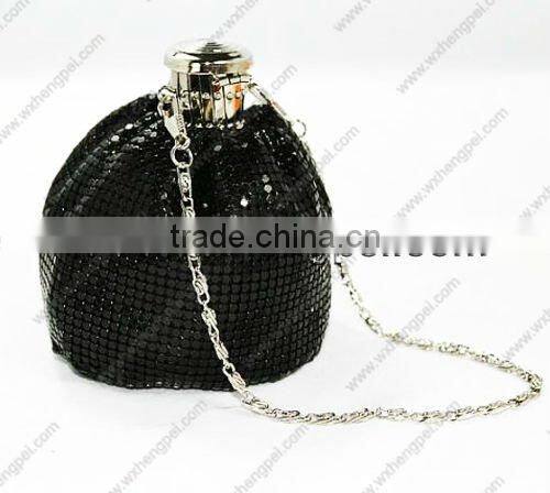 shining coin aluminum sheet women handbags