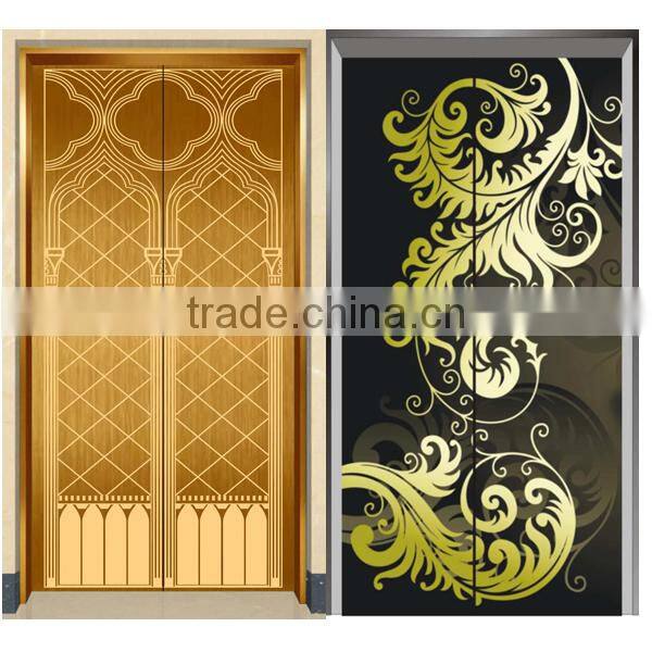 304 Luxury Etched Pattern Stainless Steel Elevator Door Decoration