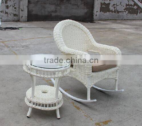 PE rattan Wicker Rocking Chair for Outdoor/Leisure Garden Furniture (BP-261)
