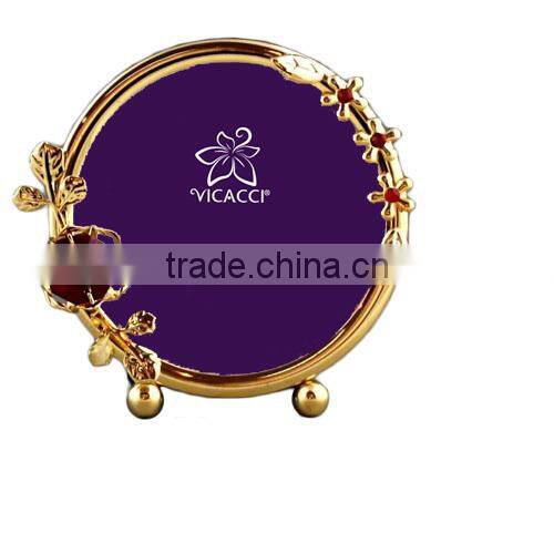 24K gold plated Daisy 3x3" Photo Frame for birthday gift