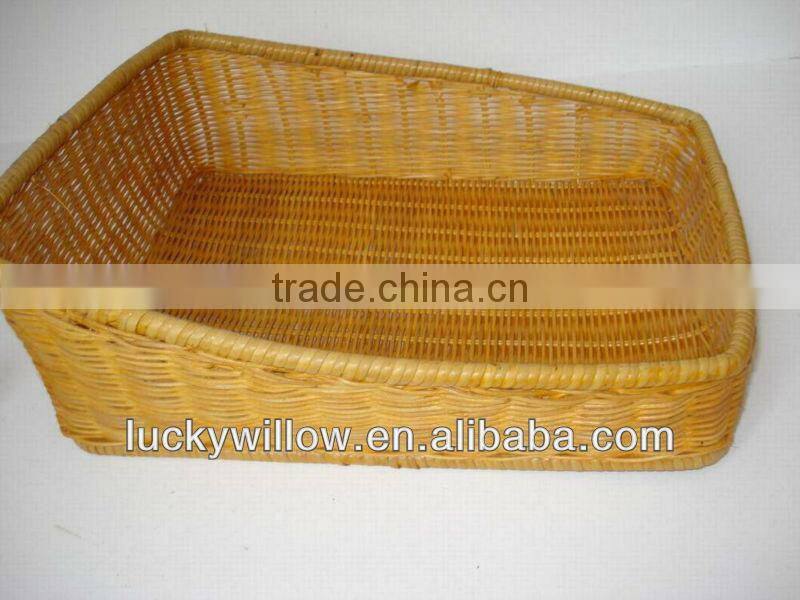 wicker basket&tray for exhibition services /shopwindow (manufacture)