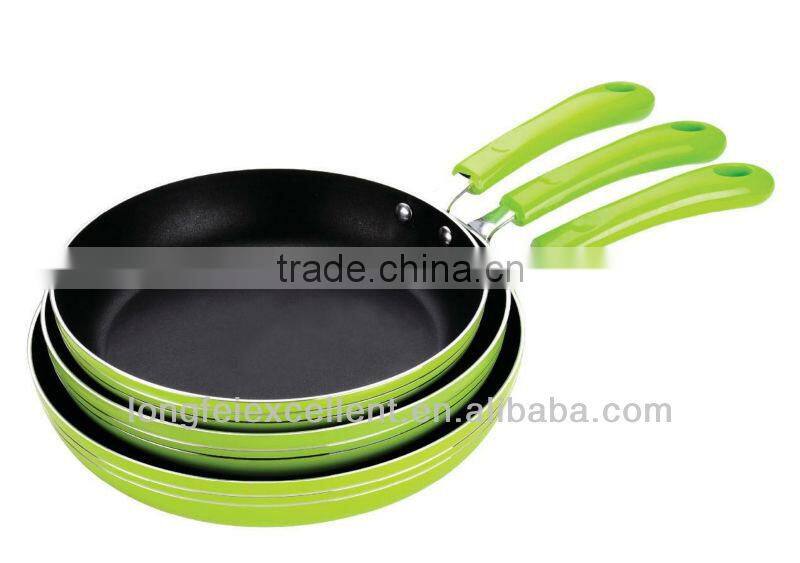 Non-stick cake pan double fry pan cookware aluminum divided frying pan