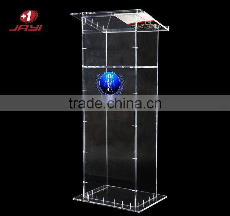 Factory wholesale acrylic cheap clear church podium pulpit