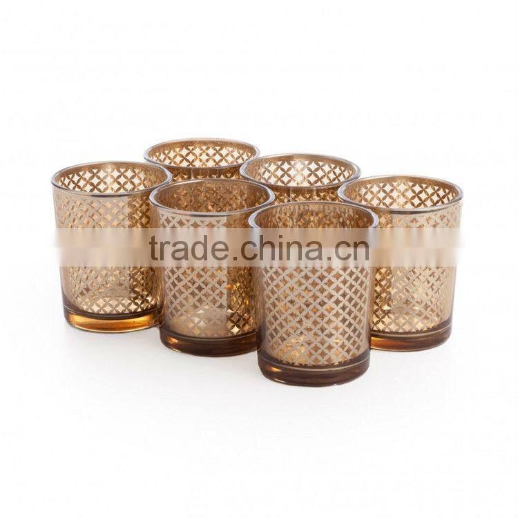 Luxery votive glass candle holder