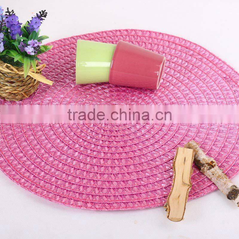 pp placemat/heat-resistant round tablemats/mats round