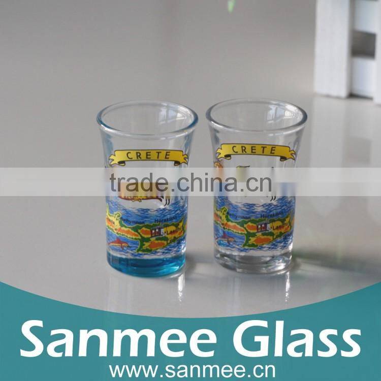 Factory Directly Supply Personalized Decal Tequila Souvenir Shot Glass