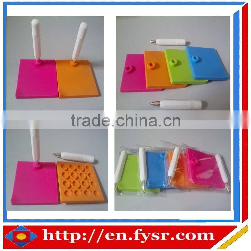 2016 Waterproof silicone Memo Pad/reusable silicone rewriting board