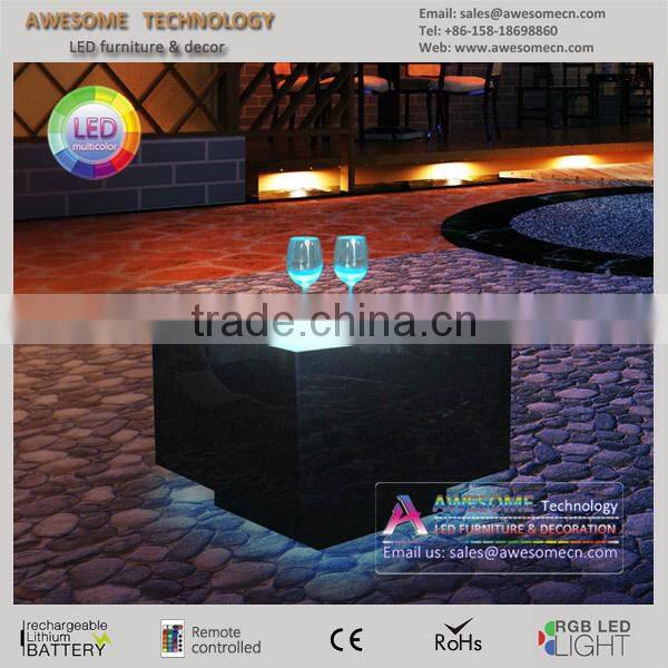 Glossy centre table design for VIP room, led coffee table TA800