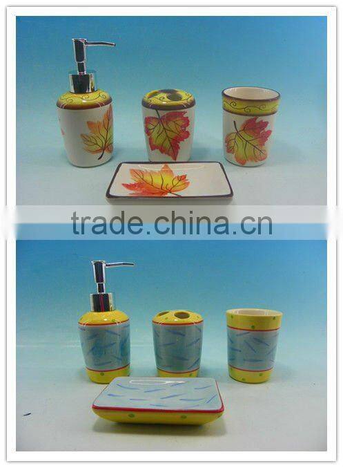 4pcs of Ceramic Bathroom Set