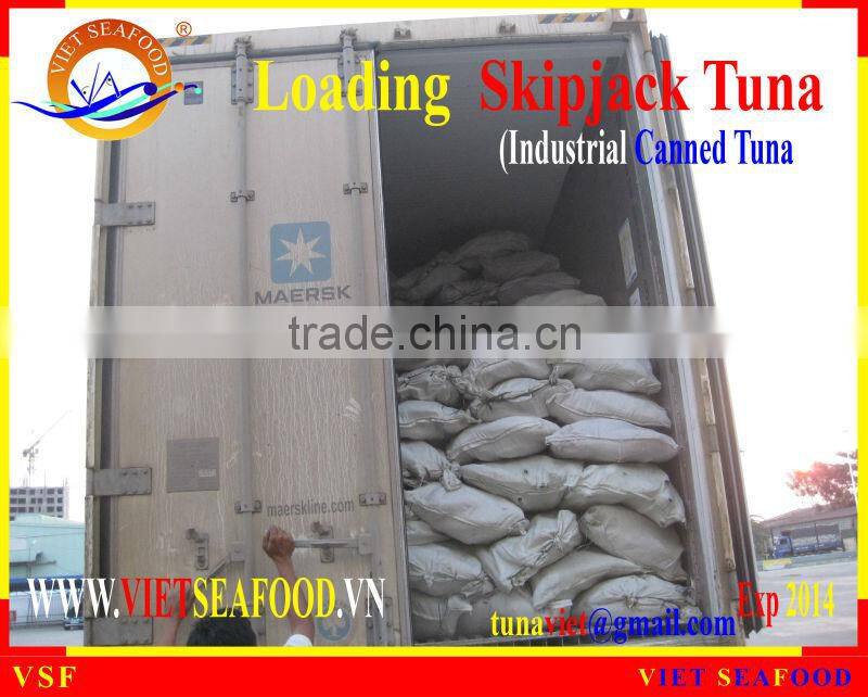 LOADING FROZEN SKIPJACK TUNA