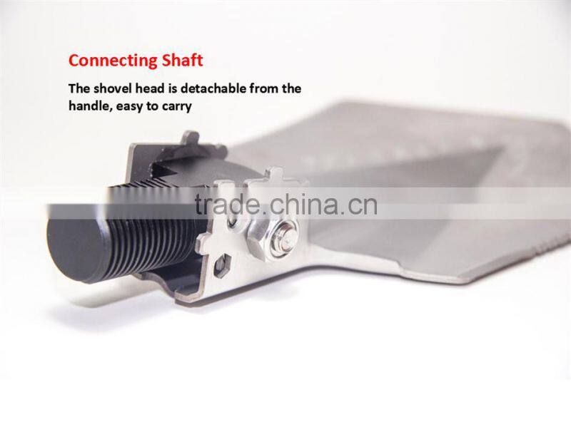 New Model Outdoor Multifunction Hunting Gear Shovel Knife Saw Hoe Fire Starter Flint