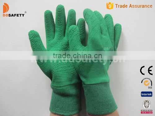 DDSAFETY 2017 Economical Terylene Cotton Latex Industrial Safety Gloves