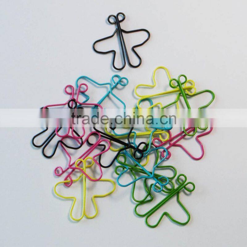 Decorative customer shaped fancy butterfly paper clips